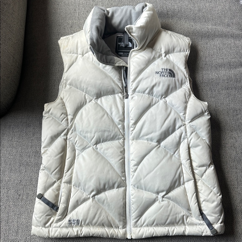 The North Face Off-White Quilted Vest